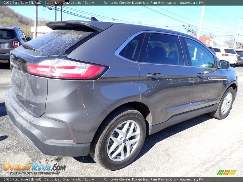 2022 Ford Edge SEL AWD Carbonized Gray Metallic / Ebony Photo #6