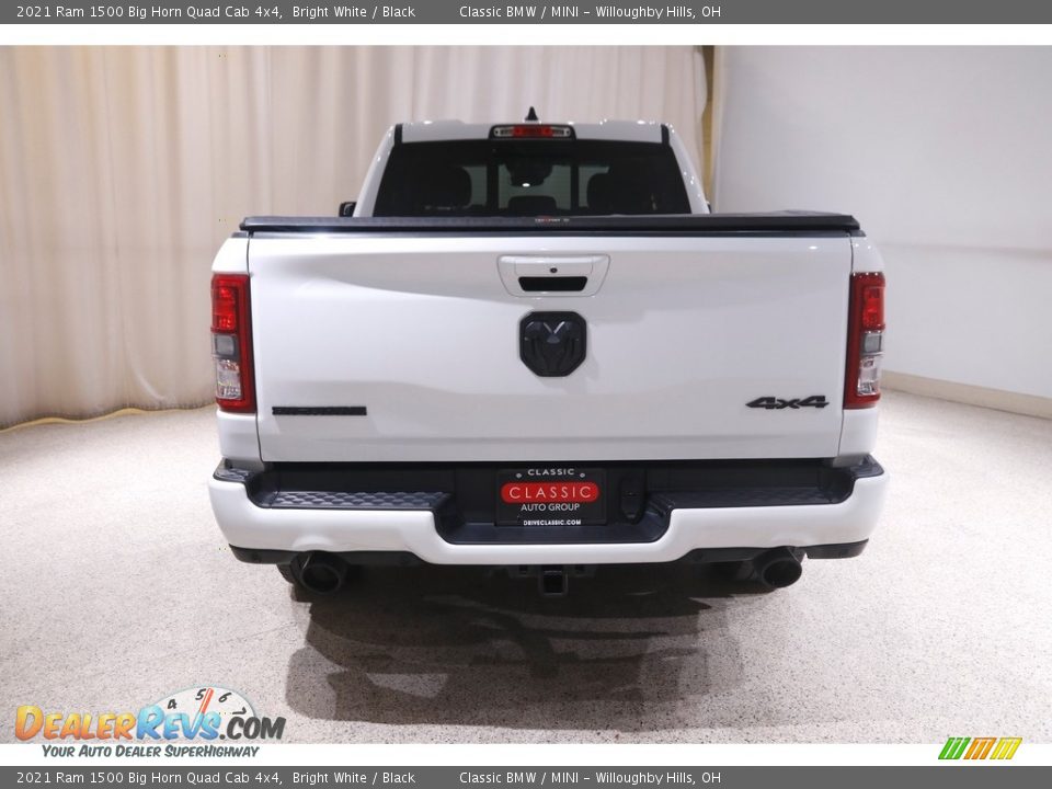 2021 Ram 1500 Big Horn Quad Cab 4x4 Bright White / Black Photo #22