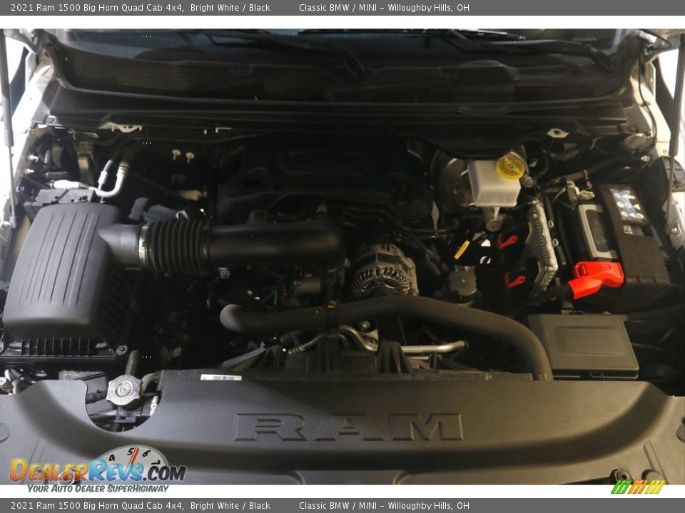 2021 Ram 1500 Big Horn Quad Cab 4x4 Bright White / Black Photo #23