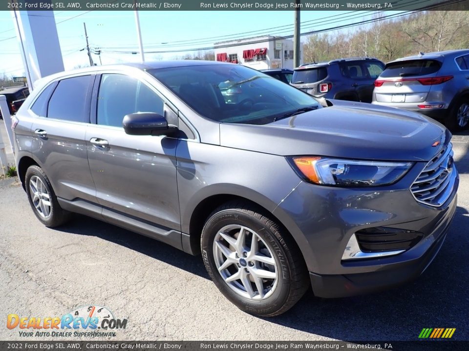 2022 Ford Edge SEL AWD Carbonized Gray Metallic / Ebony Photo #8