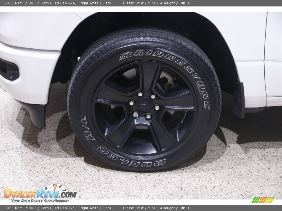 2021 Ram 1500 Big Horn Quad Cab 4x4 Bright White / Black Photo #24