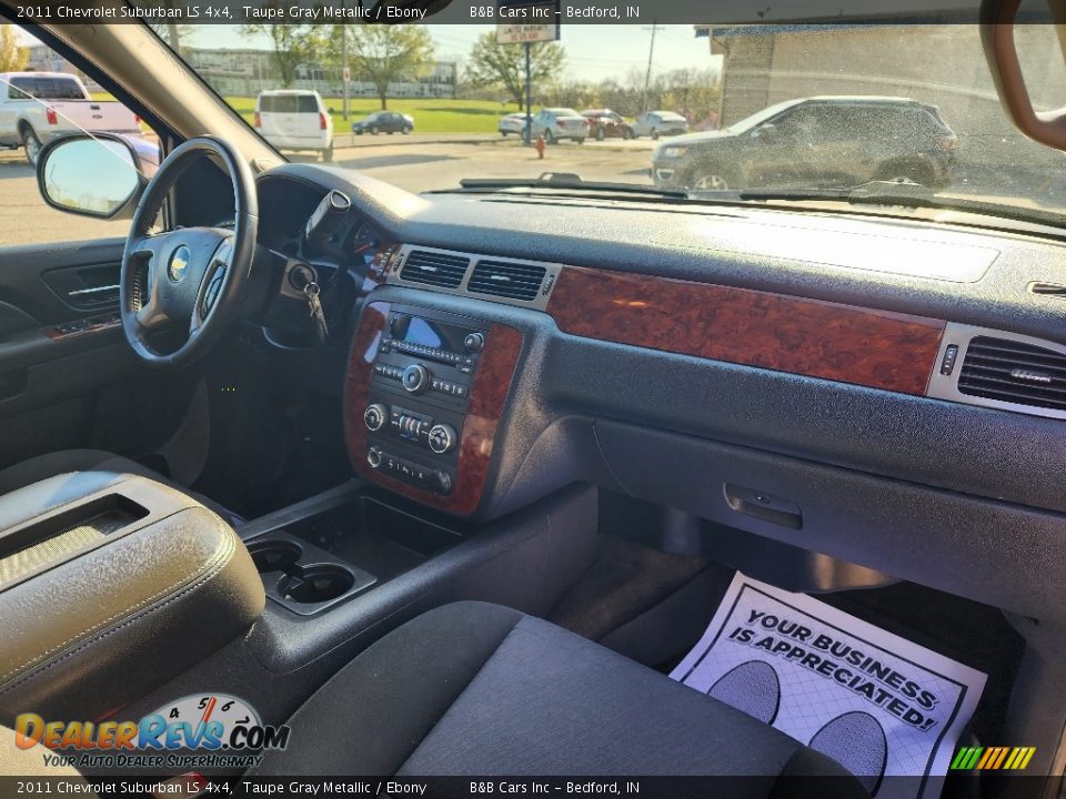 2011 Chevrolet Suburban LS 4x4 Taupe Gray Metallic / Ebony Photo #10