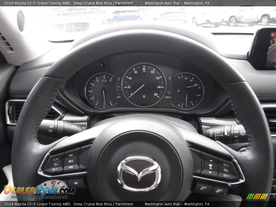 2019 Mazda CX-5 Grand Touring AWD Deep Crystal Blue Mica / Parchment Photo #23