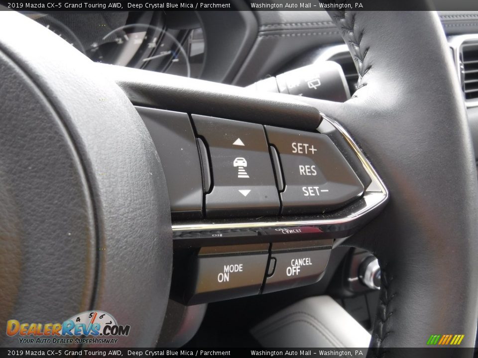2019 Mazda CX-5 Grand Touring AWD Deep Crystal Blue Mica / Parchment Photo #25