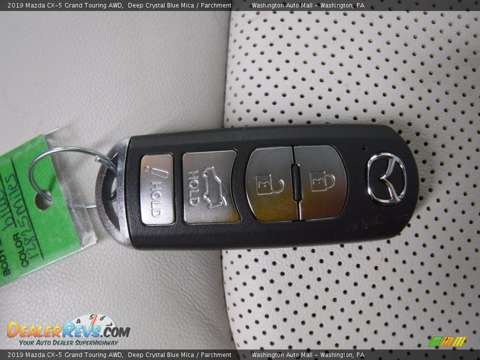 2019 Mazda CX-5 Grand Touring AWD Deep Crystal Blue Mica / Parchment Photo #30