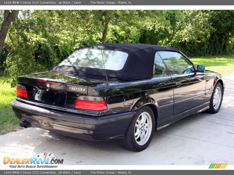 1999 BMW 3 Series 323i Convertible Jet Black / Sand Photo #13