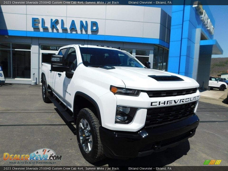 2023 Chevrolet Silverado 2500HD Custom Crew Cab 4x4 Summit White / Jet Black Photo #5