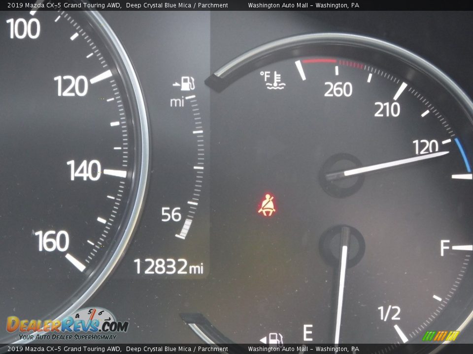 2019 Mazda CX-5 Grand Touring AWD Deep Crystal Blue Mica / Parchment Photo #32