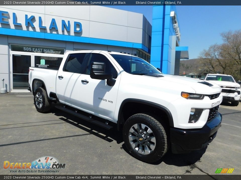 2023 Chevrolet Silverado 2500HD Custom Crew Cab 4x4 Summit White / Jet Black Photo #6