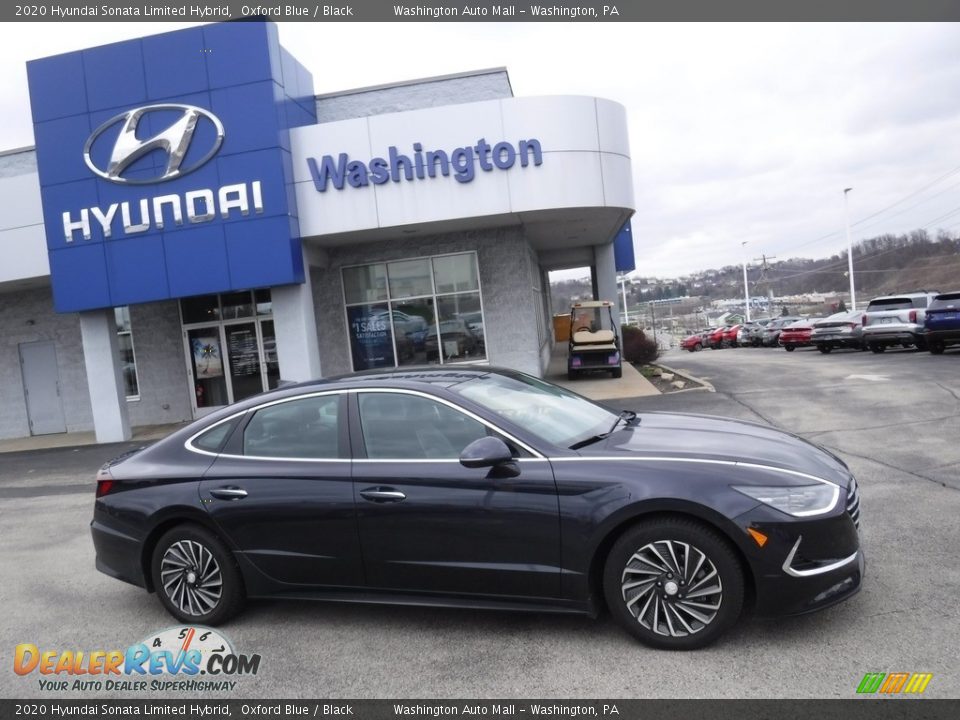 2020 Hyundai Sonata Limited Hybrid Oxford Blue / Black Photo #2