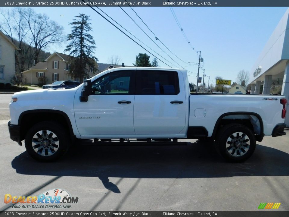 2023 Chevrolet Silverado 2500HD Custom Crew Cab 4x4 Summit White / Jet Black Photo #13