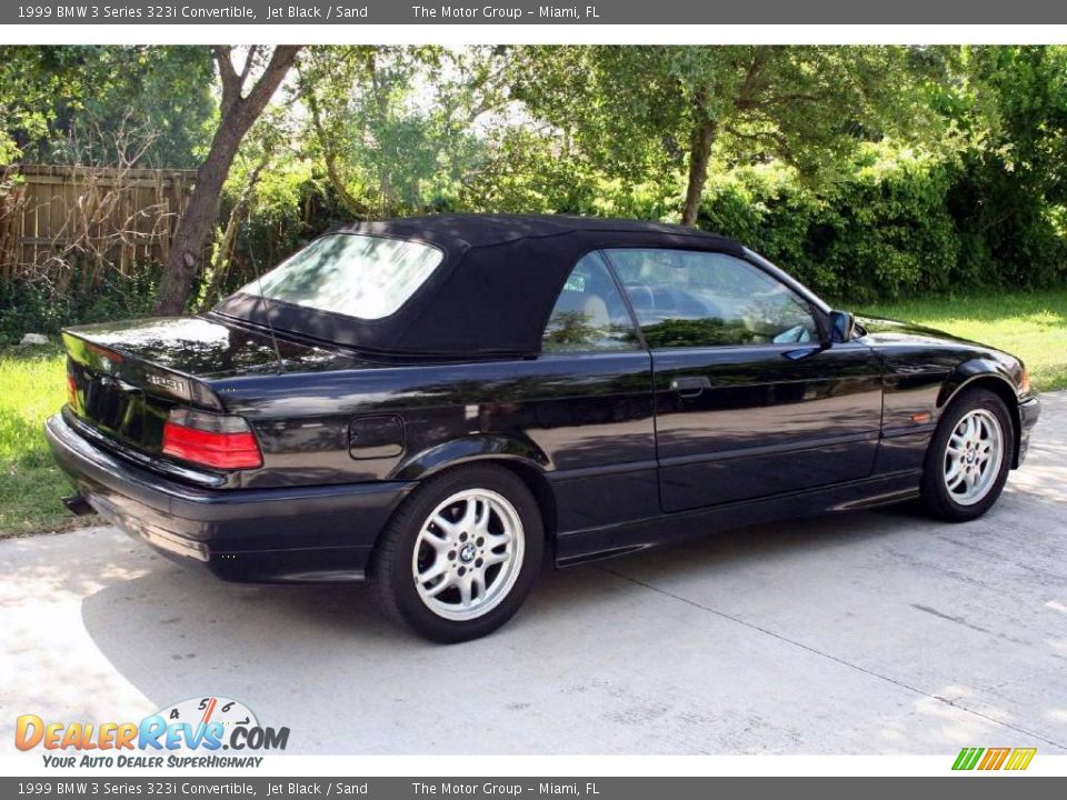 1999 BMW 3 Series 323i Convertible Jet Black / Sand Photo #14