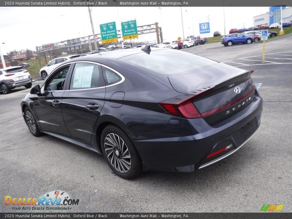 2020 Hyundai Sonata Limited Hybrid Oxford Blue / Black Photo #8