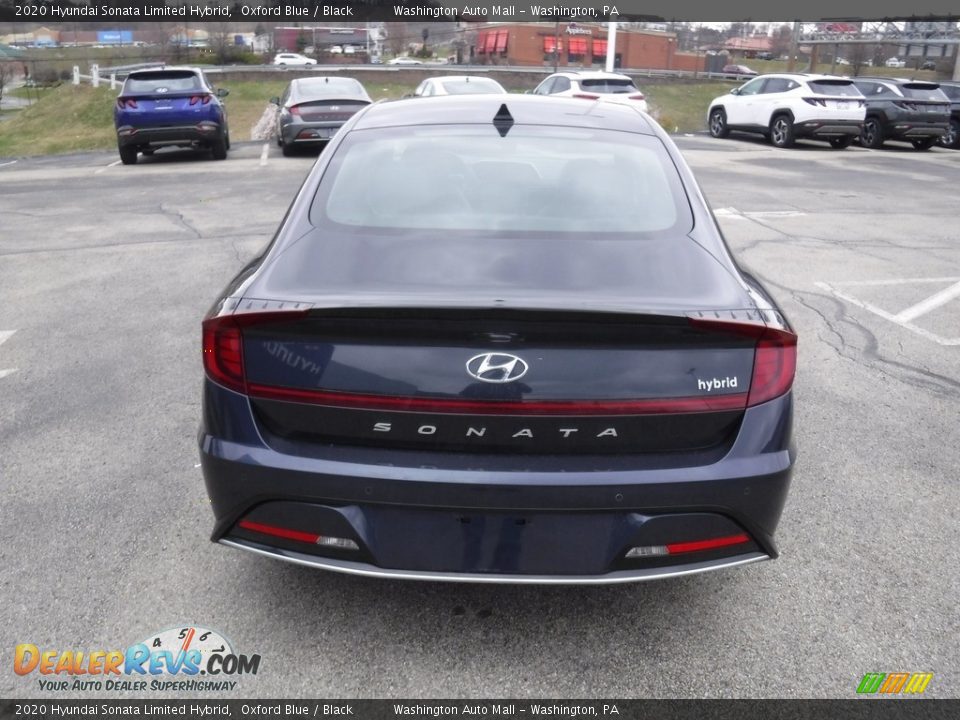 2020 Hyundai Sonata Limited Hybrid Oxford Blue / Black Photo #9