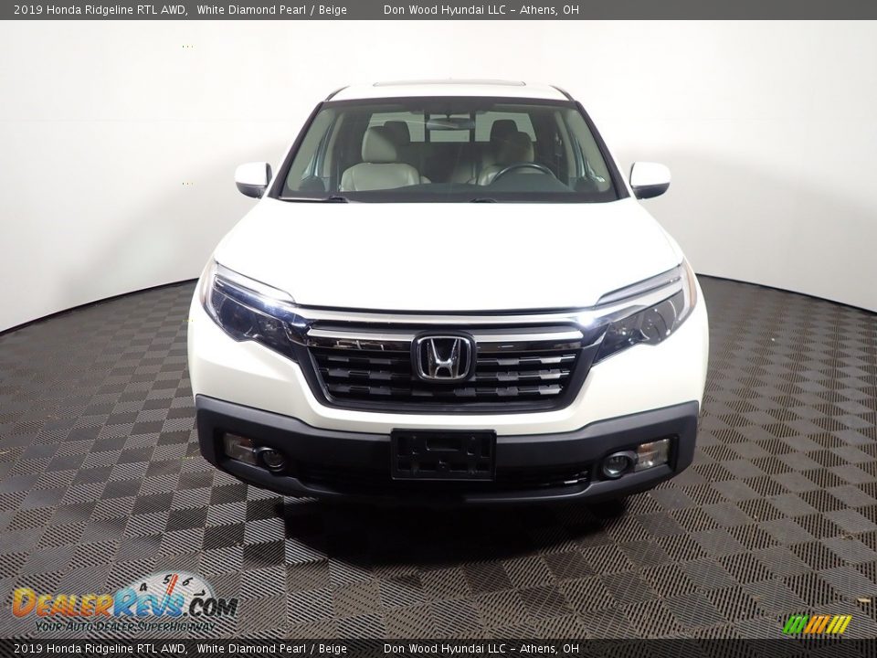 2019 Honda Ridgeline RTL AWD White Diamond Pearl / Beige Photo #6