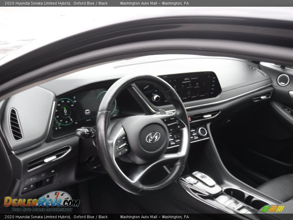 Dashboard of 2020 Hyundai Sonata Limited Hybrid Photo #13