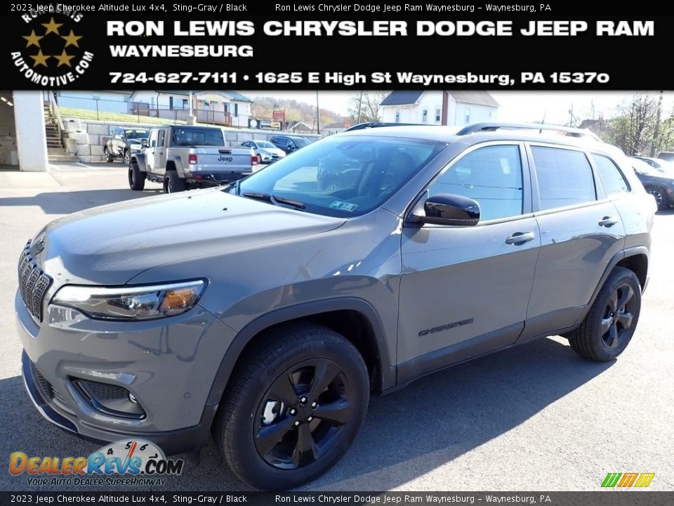 2023 Jeep Cherokee Altitude Lux 4x4 Sting-Gray / Black Photo #1