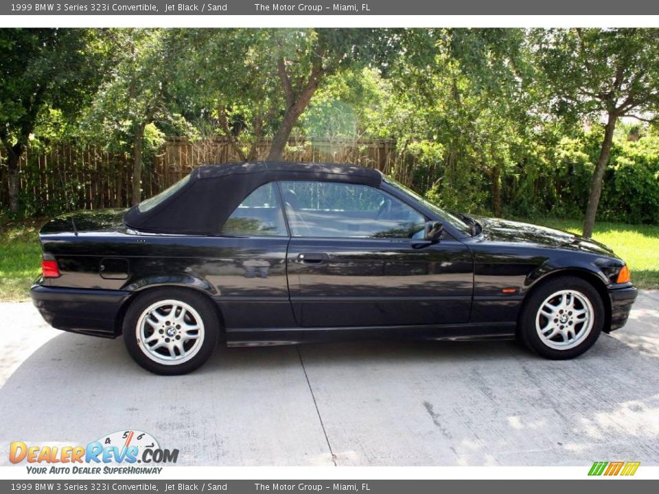 1999 BMW 3 Series 323i Convertible Jet Black / Sand Photo #16