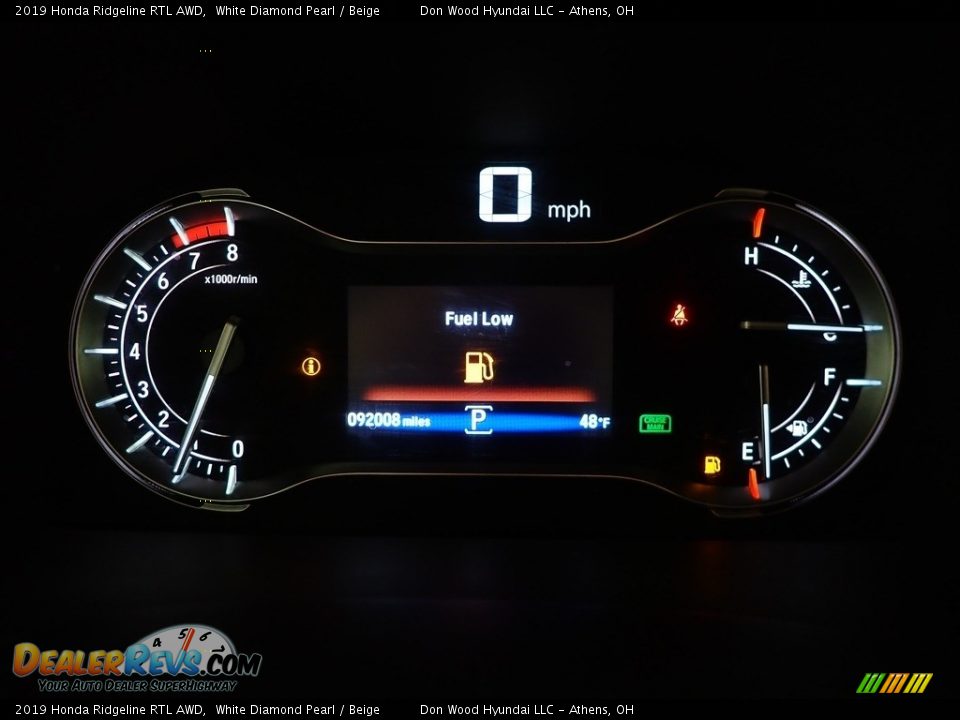2019 Honda Ridgeline RTL AWD White Diamond Pearl / Beige Photo #26