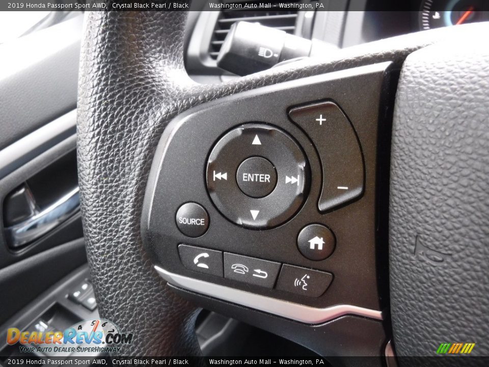 2019 Honda Passport Sport AWD Crystal Black Pearl / Black Photo #5