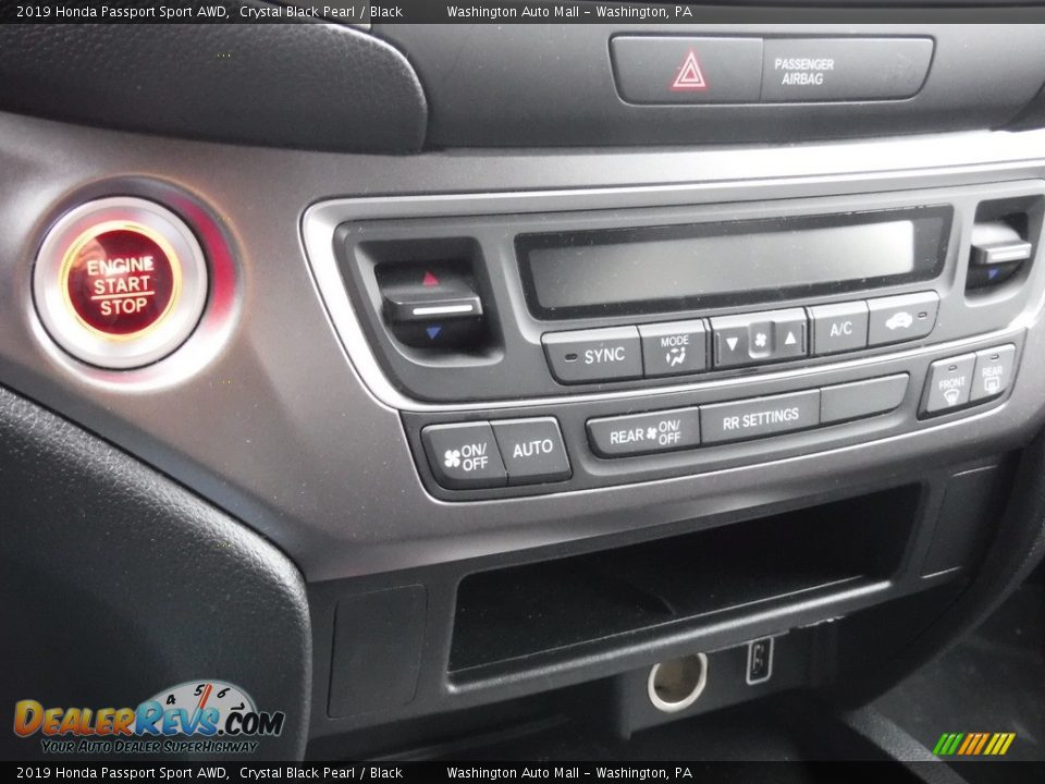 2019 Honda Passport Sport AWD Crystal Black Pearl / Black Photo #7