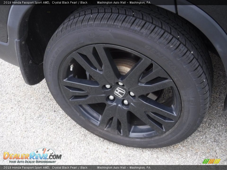 2019 Honda Passport Sport AWD Crystal Black Pearl / Black Photo #9