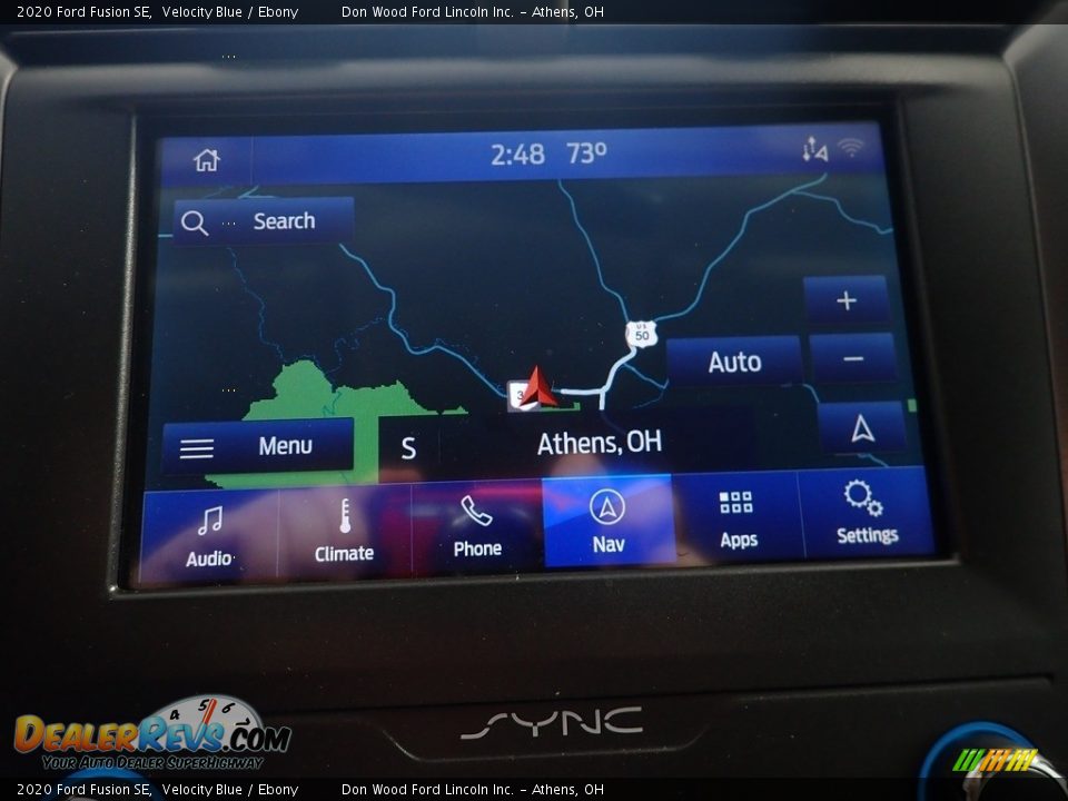 2020 Ford Fusion SE Velocity Blue / Ebony Photo #2