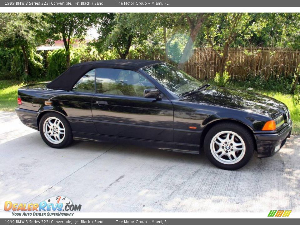 1999 BMW 3 Series 323i Convertible Jet Black / Sand Photo #18
