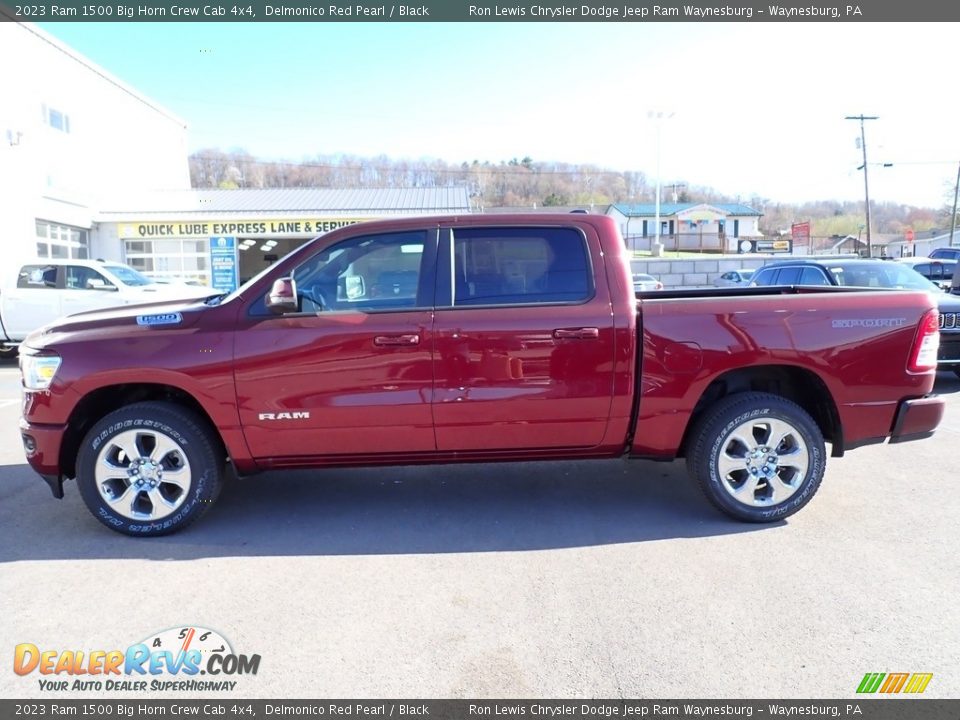 2023 Ram 1500 Big Horn Crew Cab 4x4 Delmonico Red Pearl / Black Photo #2