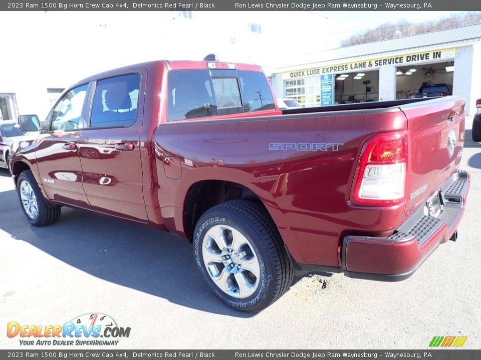 2023 Ram 1500 Big Horn Crew Cab 4x4 Delmonico Red Pearl / Black Photo #3