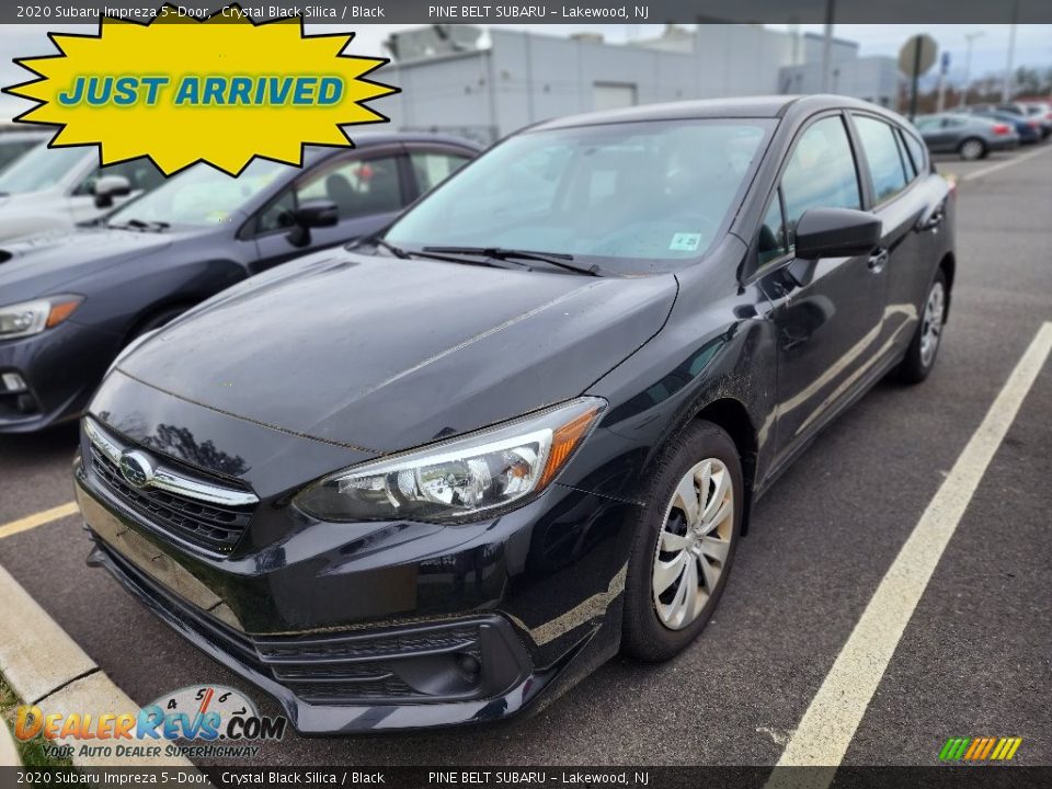 2020 Subaru Impreza 5-Door Crystal Black Silica / Black Photo #1