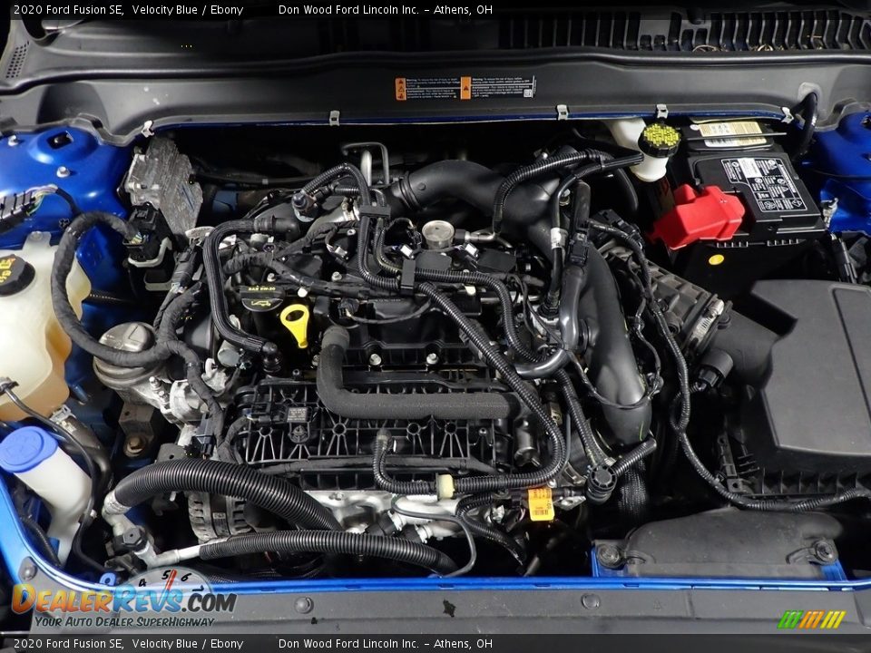 2020 Ford Fusion SE Velocity Blue / Ebony Photo #8