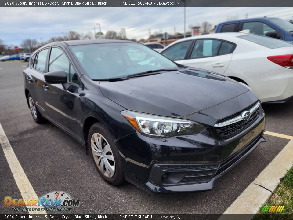 2020 Subaru Impreza 5-Door Crystal Black Silica / Black Photo #3