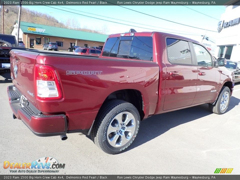 2023 Ram 1500 Big Horn Crew Cab 4x4 Delmonico Red Pearl / Black Photo #6