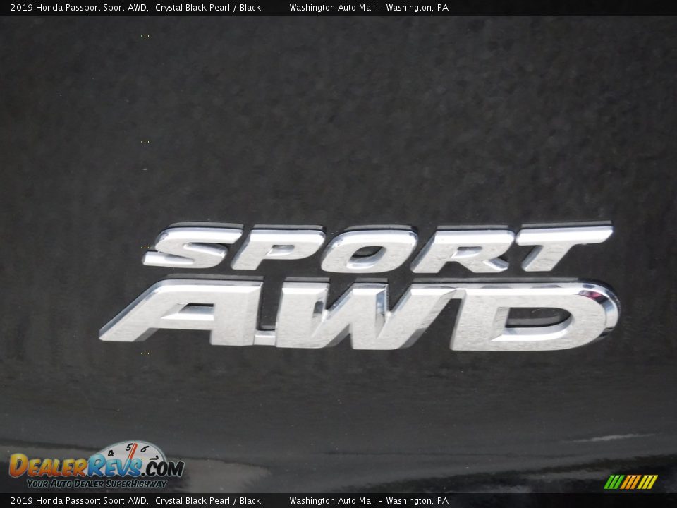 2019 Honda Passport Sport AWD Crystal Black Pearl / Black Photo #17