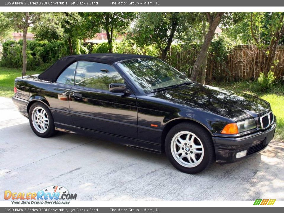 1999 BMW 3 Series 323i Convertible Jet Black / Sand Photo #19
