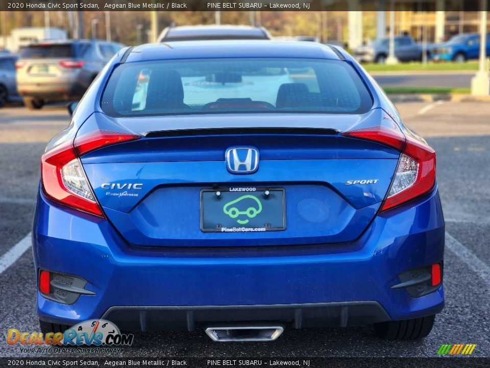 2020 Honda Civic Sport Sedan Aegean Blue Metallic / Black Photo #4