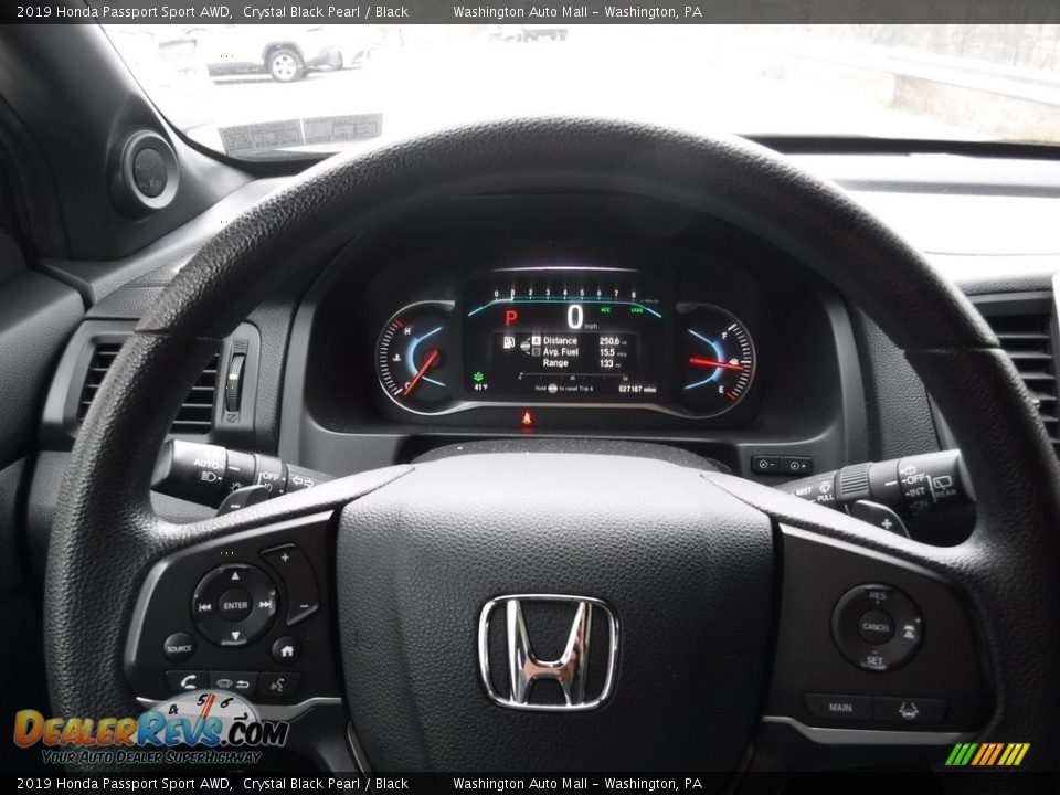 2019 Honda Passport Sport AWD Crystal Black Pearl / Black Photo #23