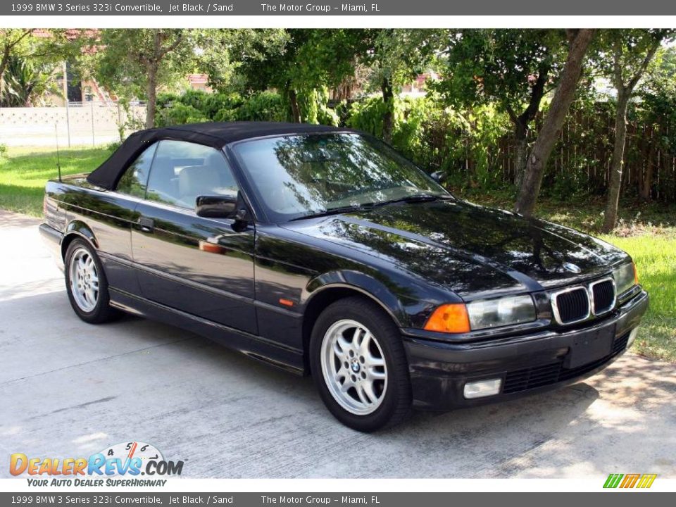 1999 BMW 3 Series 323i Convertible Jet Black / Sand Photo #20