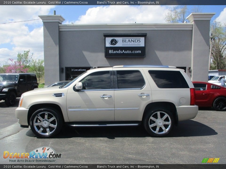 2010 Cadillac Escalade Luxury Gold Mist / Cashmere/Cocoa Photo #1