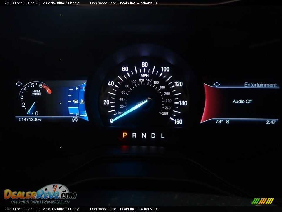 2020 Ford Fusion SE Velocity Blue / Ebony Photo #28