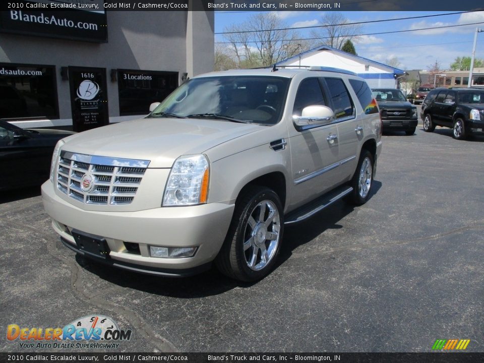 2010 Cadillac Escalade Luxury Gold Mist / Cashmere/Cocoa Photo #2