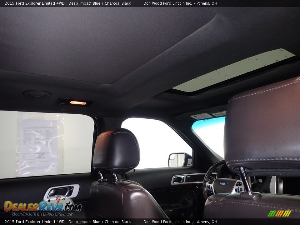 2015 Ford Explorer Limited 4WD Deep Impact Blue / Charcoal Black Photo #2
