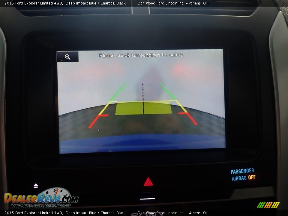 2015 Ford Explorer Limited 4WD Deep Impact Blue / Charcoal Black Photo #3