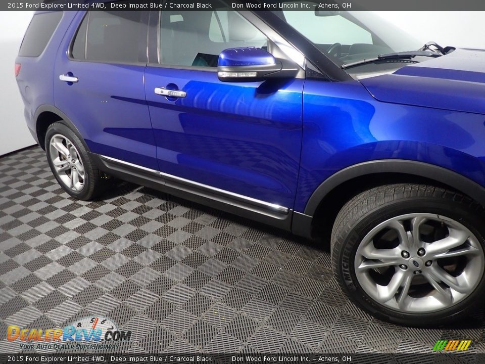 2015 Ford Explorer Limited 4WD Deep Impact Blue / Charcoal Black Photo #5