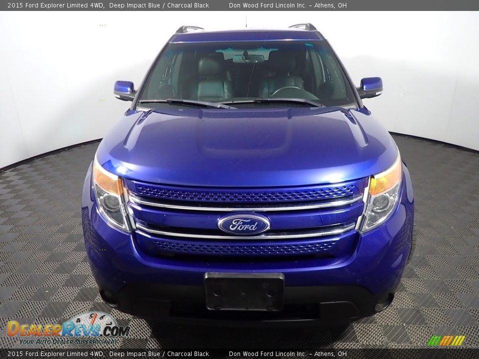 2015 Ford Explorer Limited 4WD Deep Impact Blue / Charcoal Black Photo #6