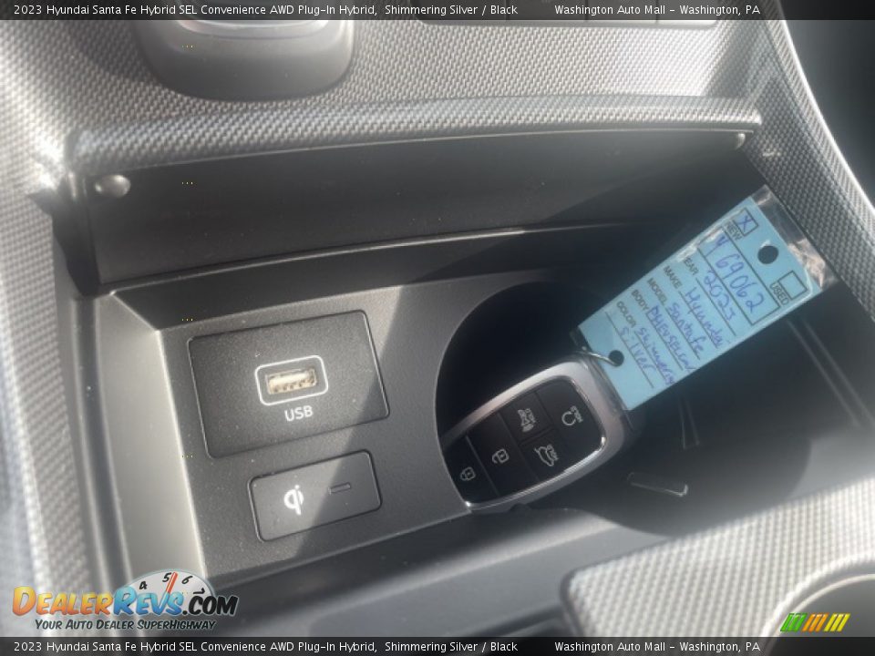 2023 Hyundai Santa Fe Hybrid SEL Convenience AWD Plug-In Hybrid Shimmering Silver / Black Photo #7