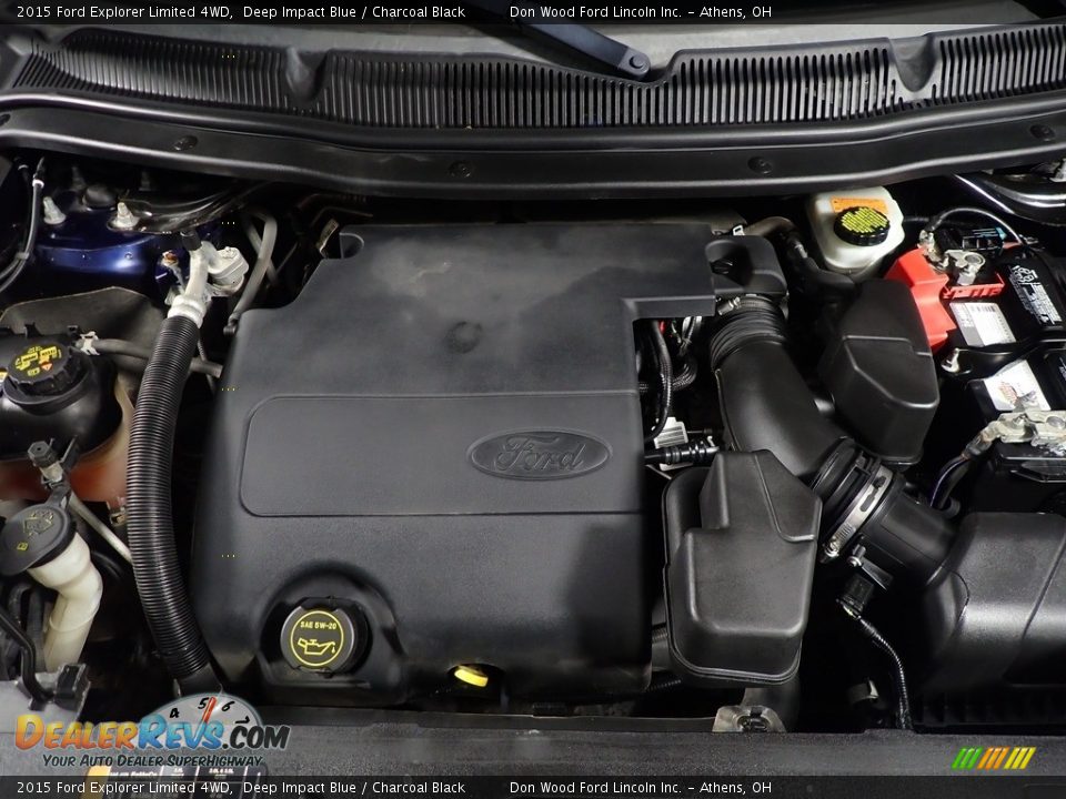 2015 Ford Explorer Limited 4WD Deep Impact Blue / Charcoal Black Photo #8