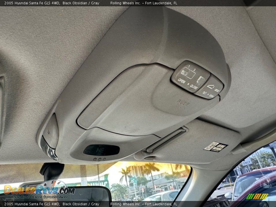 2005 Hyundai Santa Fe GLS 4WD Black Obsidian / Gray Photo #21
