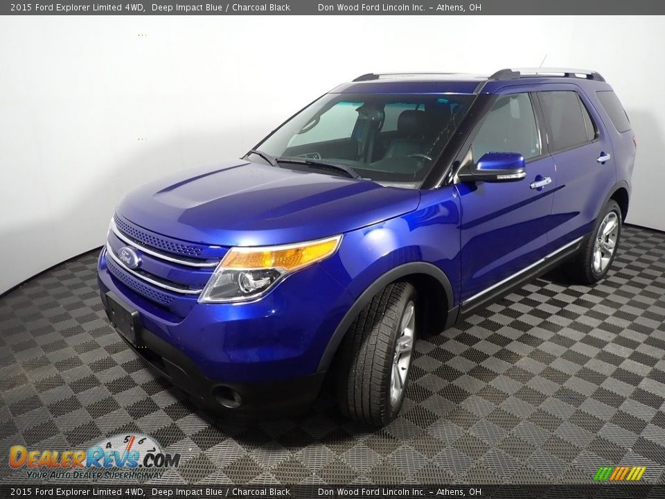 2015 Ford Explorer Limited 4WD Deep Impact Blue / Charcoal Black Photo #10